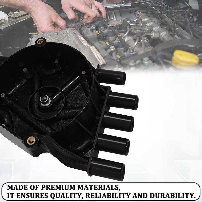 QQWD طقم غطاء موزع الإشعال والدوران لسيارات شيفروليه جي إم سي كاديلاك فورتك V8 5.0L 5.7L 7.4L مع أطراف نحاسية يستبدل DR474 DR331 1104079، 93441558، 1104051، 1104058 - Image 5